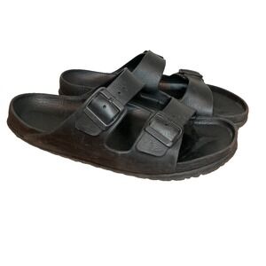 Men Birkenstock Arizona Essentials EVA Slide Sandals Black Size 43 / 10-10.5